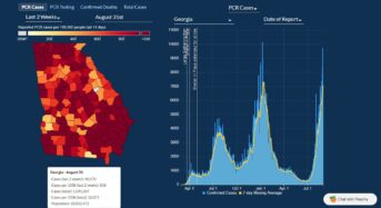 조지아 주민 10명당 1명 코로나 확진