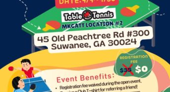 MK Table Tennis Opens Second Location in Suwanee